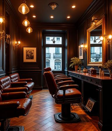 Interni eleganti del salone in Via dei Marsi Roma