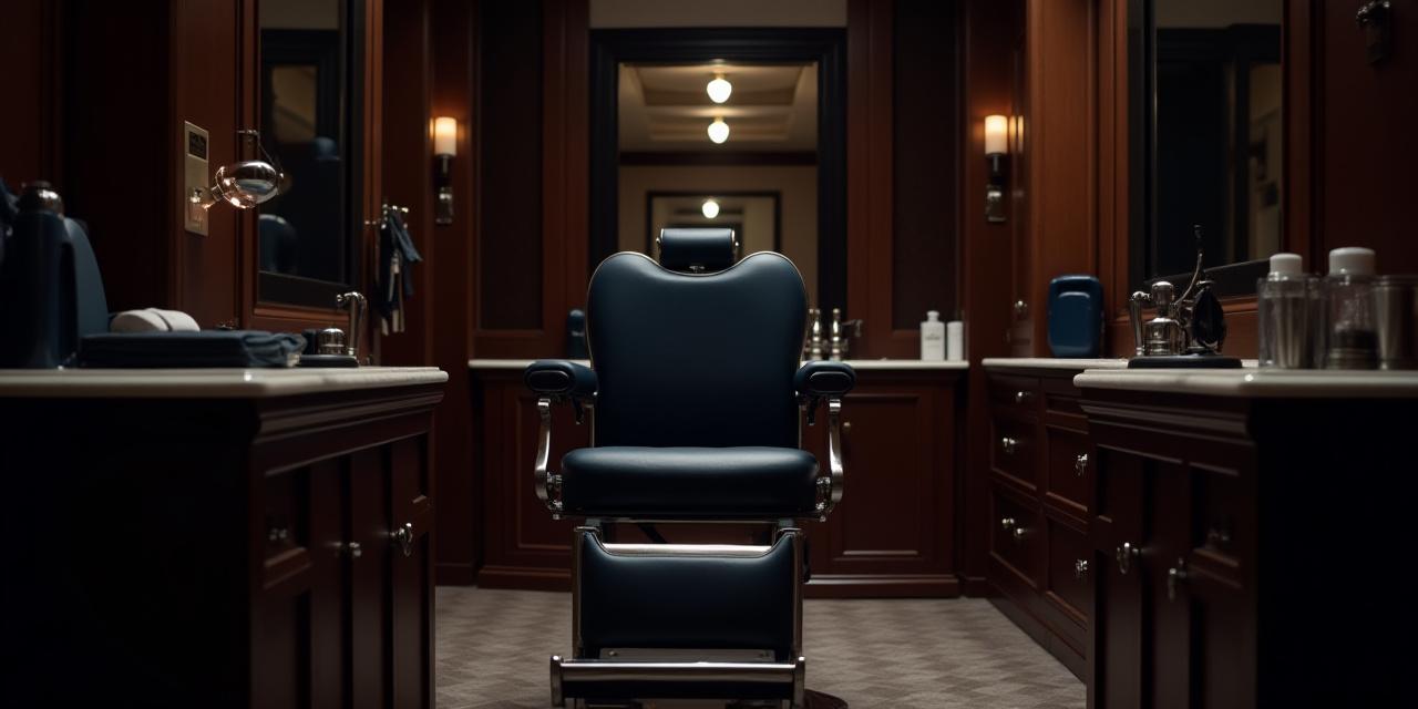 Interno sofisticato di [[COMPANY_NAME]] con dettagli in pelle e acciaio